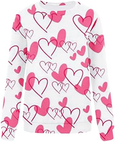 סווטשירטים של Oplxuo Valentine Savesshirt