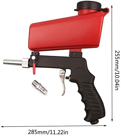 QDY-CAR SANDBLASTING SPIND AUN ערכת אקדח 6.5 ממ מרסס צבע זרבוב