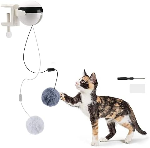 OALLK חשמלי אוטומטי הרמה תנועה צעצוע חתול חידה אינטראקטיבית חיית מחמד חכמה טיזר כדורי כדור חיית