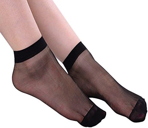10 זוגות נערות קרסול נשים גרביים לבנות משי דק אולטרה גרביים נמוכות חותכות גרביים אתלטיות גרביים אלסטיים