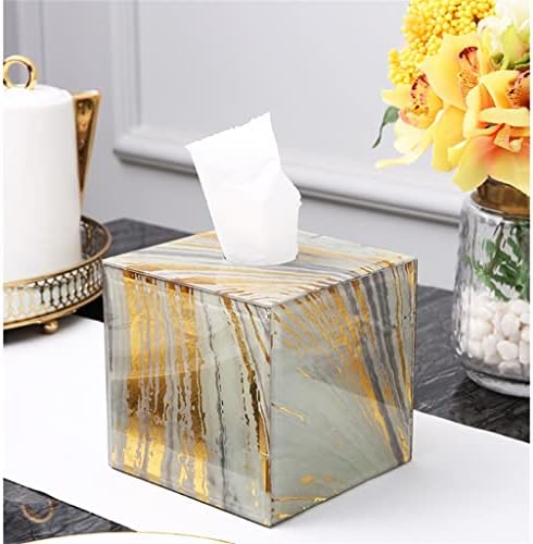 N/A קופסאות קופסת רקמות אמריקאיות קופסא שולחן תה קופסת מפיות בית מגורים קופסת מזכוכית קופסת מזכוכית מגירת נייר