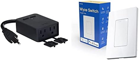 Wyze Plug Outdoor, חנויות כפולות ניטור אנרגיה, IP64, 2.4GHz WiFi Smart Plug & Switch, 2.4 GHz
