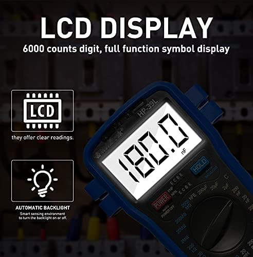 ZYZMH תאורה אחורית LCD דיגיטלית LCR עמידות בפני קיבולת הבוחן הבוחן