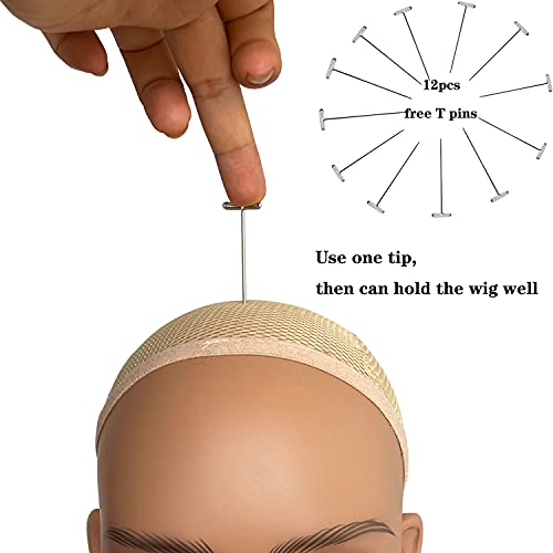 Vennsian Realistic PVC ראש בובה עם איפור פנים וכתפיים מציג חזה ראש מניקין לפאות, איפור, כובעים,