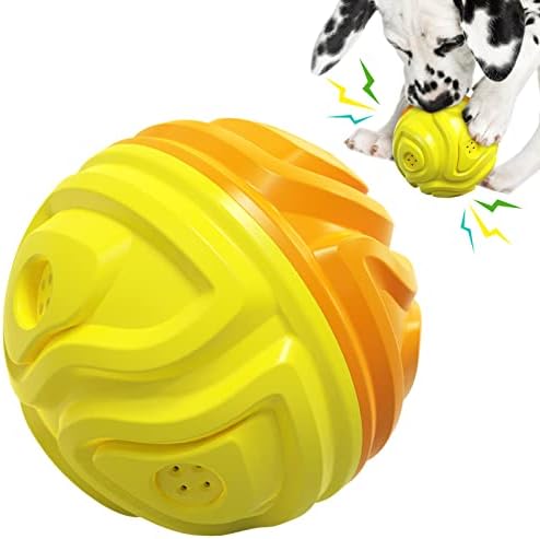 צעצועים כלבים חורקים לעיסות אגרסיביות, צעצועים צחקקים של כדור צחקק לחרקים לחיכונים קטנים/בינוניים