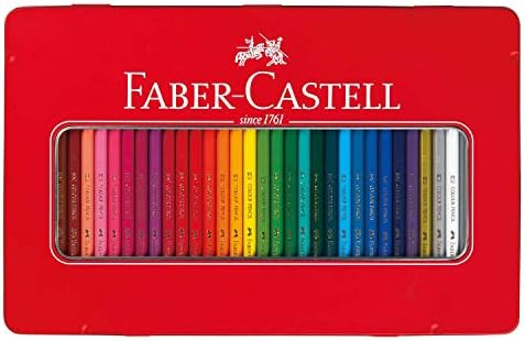עפרונות צבעוניים על בסיס שמן של פאבר קסטל, פחית שטוחה