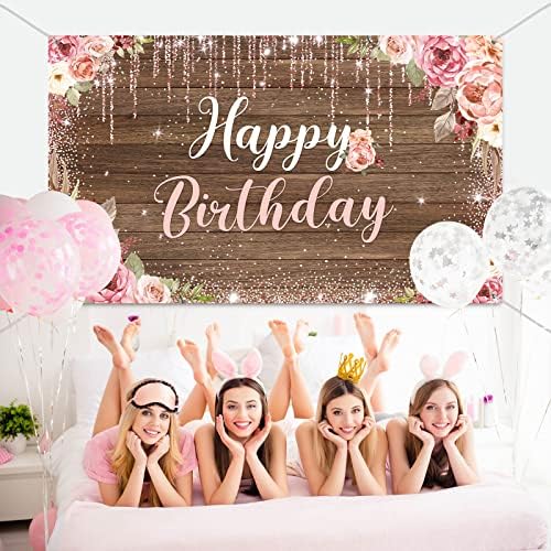 יום הולדת שמח רקע קישוטים לנשים רקע ספקי צד עלה רקע צילום עבור בנות בני פרחוני נצנצים באנר חתונה תינוק מקלחת דקור