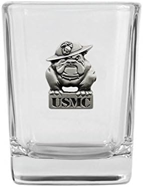 אינדיאנה מתכת קרפט לנו חיל הנחתים מוצק פיוטר אגה סמל ירה זכוכית. תוצרת ארצות הברית.