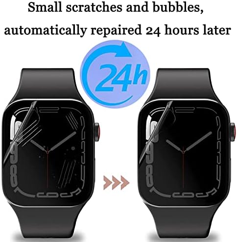 CCDZ 2 Pack Facke Matte Film רך 45 ממ מתאים לסדרת Apple Watch 7 /Series 8, חלבית אנטי אצב