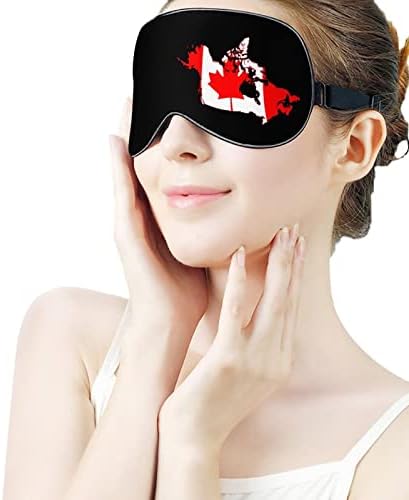 מפת דגל קנדה מפת מסכת עיניים מכסה עיוורון כור