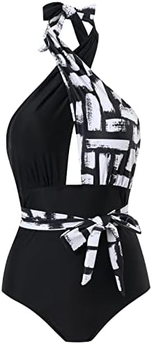 מיאשוי שחור חוטיני ביקיני נשים סרבל בגדי ים קדמי בגדי ים הרזיה בגד ים עם צוואר נשים כדוריד