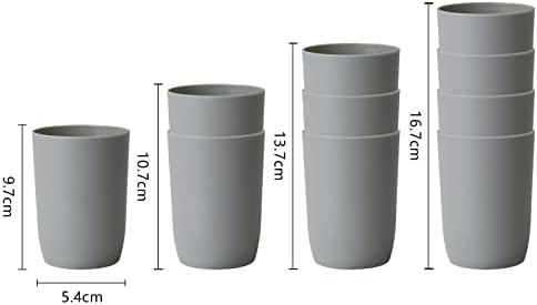 טופסקי 4 יחידות אמבטיה כוס מברשת שיניים כוס פלסטיק כוסות מים כוס לשימוש חוזר כלי שתייה לשתות כוס מי פה כוס