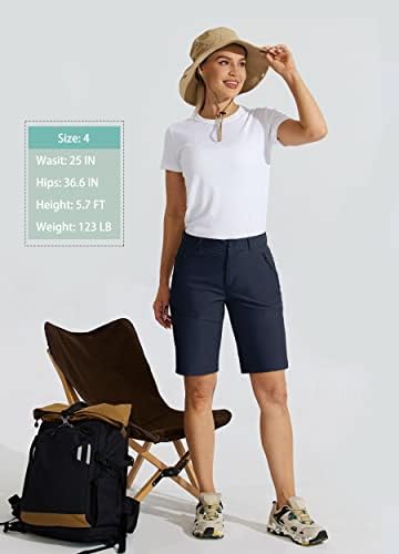 ויליט לנשים 10 טיולים גולף מכנסיים קצרים ארוכים מהיר יבש אתלטי חיצוני מכנסי קיץ עם כיסים