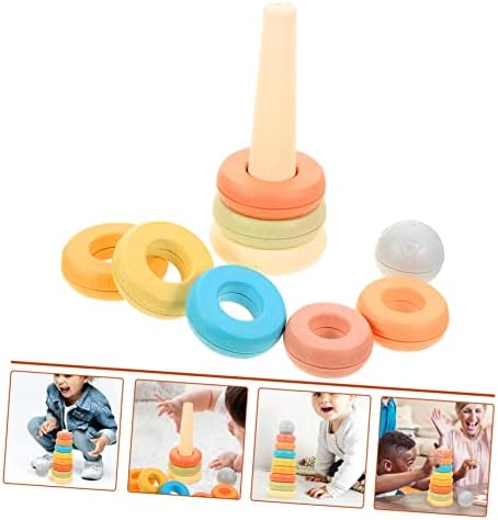 צעצועים 1 סטרינג טבעת חינוך מוקדם צעצועים צעצועים קלאסיים טבעת תינוקות ערימת צעצוע של קשת צעצועים