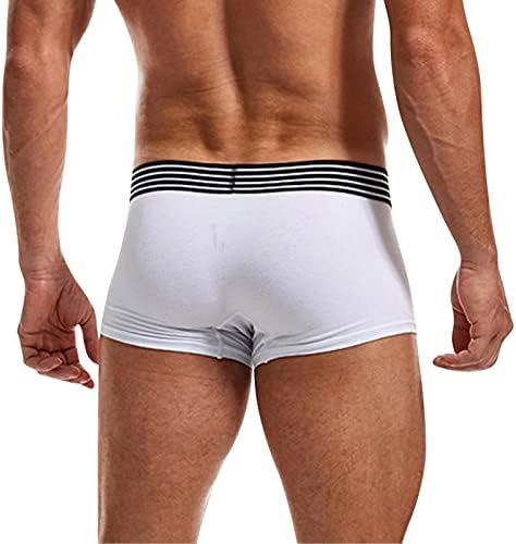 מכנסי בוקסר BMISEGM לגברים אורזים מתאגרפים סקסיים מכנסיים קצרים מכנסיים תחתונים תחתונים מוצקים בגודל גברים גודל