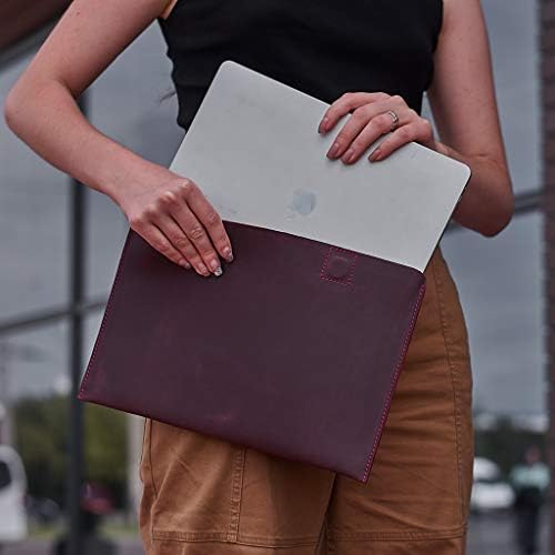 מחשב נייד מחשב נייד עור אינרנה כיס תואם MacBook Pro Pro נייד אוויר - אופק תיק נייד בעבודת יד אופק