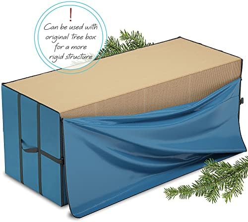 אחסון ניצן חג המולד 4 מארז עץ אחסון תיק-מתאים עד 9 רגל. עצים מפורקים מלאכותיים לחג גבוה עם ידיות