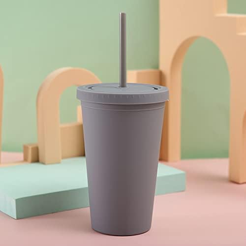 שכבה כפולה יצירתי צבע ממתקי כוס צבע גומי כוס מים מכונית ספורט נייד חלבית קש כוס