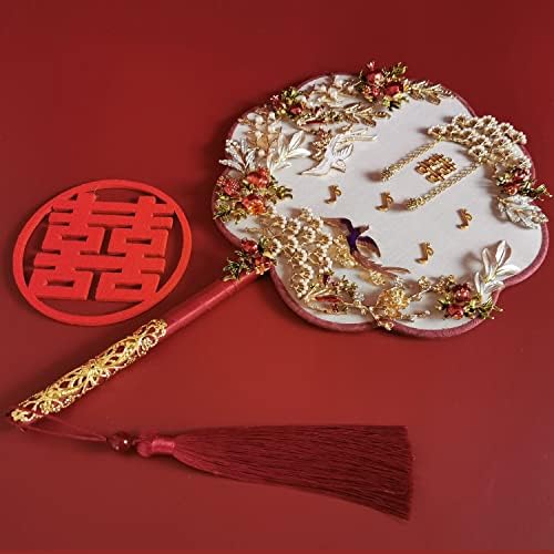 N/A חניך זרי חובב כלה בעבודת יד מאוורר המאוורר Hanfu Photo Opls מתנות אביזרי כלה עתיקים סיניים