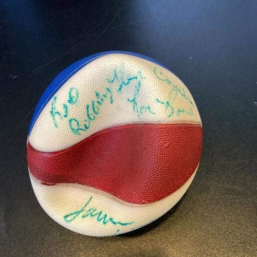 1971-72 כוכבי יוטה חתם על חתימה על חתימה וינטג 'טווח הכדורסל ABA - כדורסל חתימה