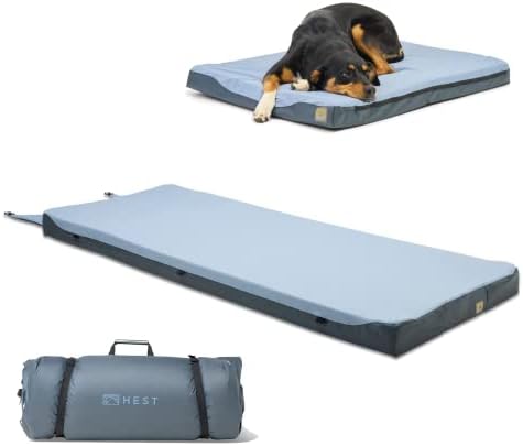 מזרן רחב מקצף וקטן צרור מיטה כלבים בינוני - מזרן קמפינג קצף 78 L x 30 W - מיטת כלבים חיצונית קטנה