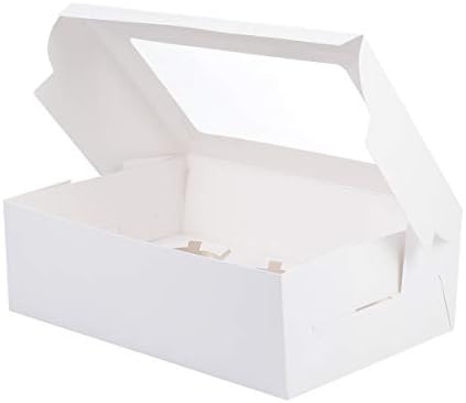 קופסאות מתנה של עוגיות קיסנגל 20 יחידות נייר קופסאות מאפייה נייר 6 קופסת תצוגה של חלון חלון קופסת עוגת