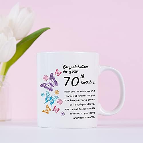 מתנות יום הולדת 70 לנשים-1953 מתנות יום הולדת לנשים, מתנות יום הולדת בן 70 ספל קפה לאמא, אישה, חברה, אחות,