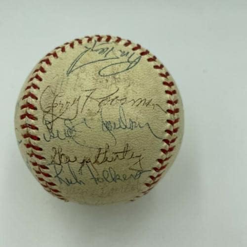 1970 קבוצת Mets של ניו יורק חתמה על בייסבול נולן ראיין וטום סיבר PSA DNA COA - כדורי בייסבול עם חתימה