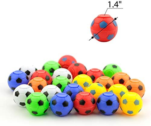 כדורי ספינר מבולבלים 1.4 '' - כדורי כדורגל צבעים מגוונים ספינרים - כדורי צעצוע לקשקש בתפזורת