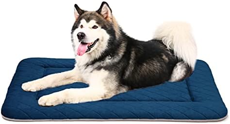 גיבור כלב גדול במיוחד מיטת כלבים מיטת כלבים מחצלת כרית לכלבים, 48 ג'מבו פלאנל רך מכונה מיטות חיות מחמד