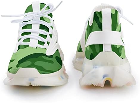 Gjetfdap 3D 3D מודפסים נעלי ספורט הסוואה, מסלול ריצת שבילים על נעלי הליכה קל משקל נושם רשת נעלי ספורט,