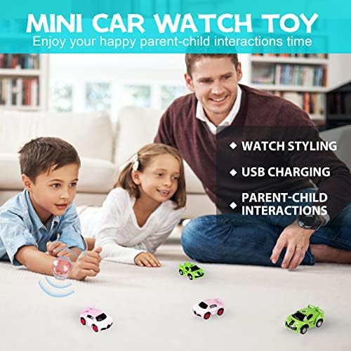 Fanxbox Mini Watch צעצוע לרכב שלט רחוק, 2.4 ג'יגה הרץ שעון מכונית שלט רחוק לילדים מתנת צעצוע של מכוניות