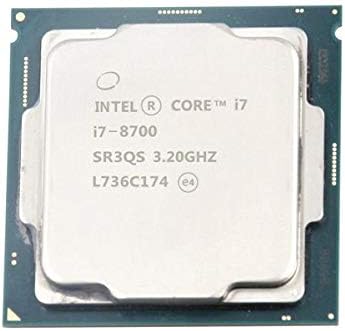 Intel CM8068403358316 Core i7-8700 Hexa-Core 3.2GHz Socket H4 LGA-1151OEM Pack