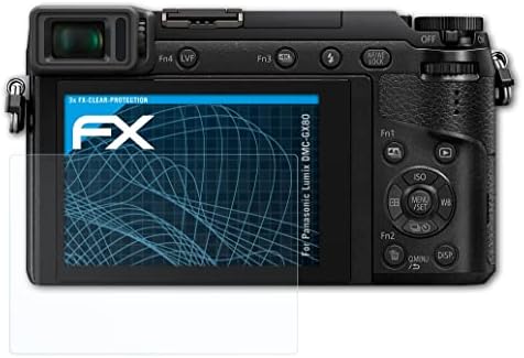 סרט הגנת המסך של Atfolix תואם למגן מסך Panasonic Lumix DMC-GX80, סרט מגן אולטרה-ברור FX