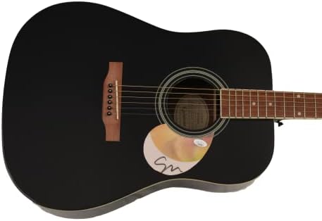 שון מנדס חתם על חתימה בגודל מלא גיבסון אפיפון גיטרה אקוסטית ג 'יימס ספנס אימות ג' יי. אס. איי קוא - פופ סופרסטאר,