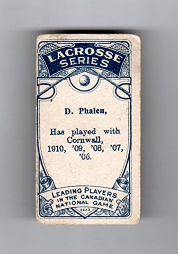 D. Phalen, Vintage 1910 כרטיס מסחר לקרוס. קורנוול קולטס. סדרת חברת טבק קיסרית C59, 34. 34. LACROSSE