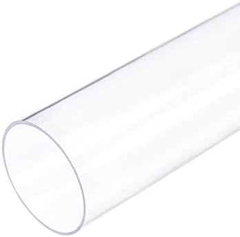 מזהה DMIOTECH 36 ממ OD 38 מ ', 0.5 מ' אורך PVC צינור פלסטיק ברור צינור עגול קשיח לצינור מים