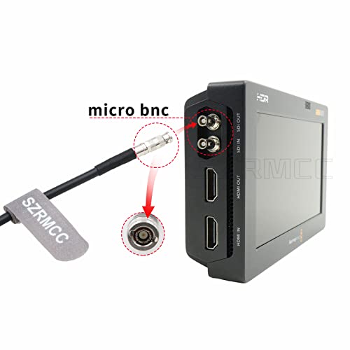 SZRMCC צפיפות גבוהה HD מיקרו BNC לנקבה BNC רגילה 12G-SDI כבל קואקסיאלי עבור סיוע הווידיאו של הסעת