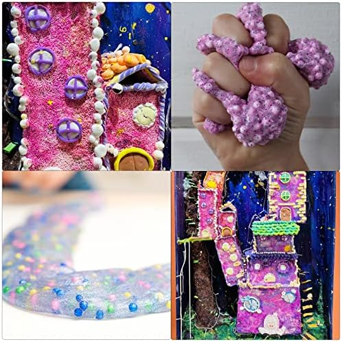 Meccanixity Coam Beads כדורי קצף 4-6 ממ לקישוטים לחתונה ומסיבות, כדורי אריזה זעירים, אספנות לאומנות