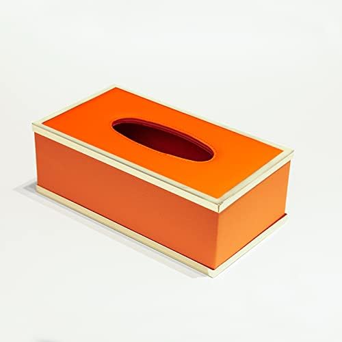 Luckxuan קופסת רקמות מפיות מחזיק ברקמות ביתיות קופסת סלון שולחן אוכל שולחן קפה עור משרד עור אחסון רב -פונקציונלי