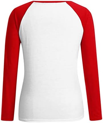 צמרות סוודר של פנדה לנשים בלוק צבע שרוול ארוך בלוק פנדה חולצות הדפס