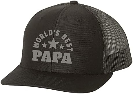 גברים של יום אב בעולם הטוב ביותר אבא רקום רשת חזרה נהג משאית כובע