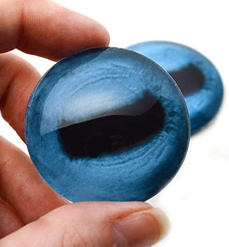 עיני זכוכית חיה של עיזים כחולים עיניים 6 ממ עד 40 ממ תכשיטים קבורוכון ​​אמנות בובה פסלים פסלים פולימרים
