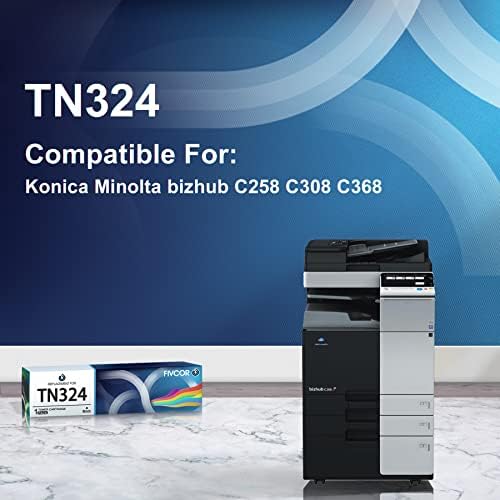324 טונר מחסנית תואם עבור קוניקה טנ-324 טנ324 קראט שחור עבור מינולטה ביזהוב ג308 ג368 ג258 סדרה תשואה גבוהה