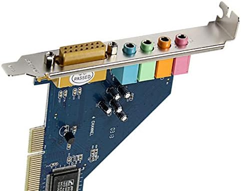 כרטיס SAINIAN 1PCS כרטיס שמע PCI כרטיס קול 4 ערוץ 3D AUDIO סטריאו 8738 CHIP 120DB SNR למחשב WIN7/8/XP