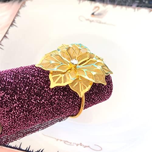 ZHUHW HOTED GOLD מפית אבזם רשת פרח מפית מפית טבעת פרח מפית מפית טבעת פה טבעת טבעת טבעת