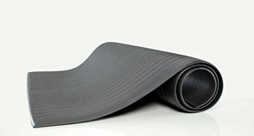 שומר אוויר צעד נגד עייפות רצפת מחצלת, ויניל, 2 '3', שחור, מפחית עייפות ואי נוחות, יכול להיות בקלות לחתוך כדי להתאים