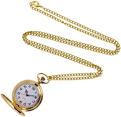 זהב שעון גדול עם שעון גדול של שעון אופנה כיס כיס קלאסי בסגנון חצר גברים שעון גברים מספרי שעונים F201WA-1A