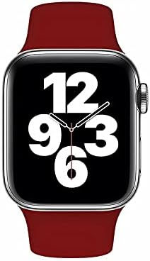 פס פוג'ו תואם ל- Apple Watch 38 40 41 42 44 45 ממ, החלפת סיליקון רכה רצועת אבזם סיכה לסדרה 7 6 5 4 3 2