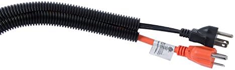 גרדנר בנדר פלקס-3810 ט צינורות חשמליים גמישים מפוצלים, אינץ ' על 10 רגל, נול חוט גלי, 1 פק, שחור עמיד בפני אולטרה